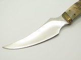 1995 Chuck Bowen "The Knifeman" Alaska Custom Ram Horn Fixed Blade Hunting Knife