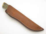 1995 Chuck Bowen "The Knifeman" Alaska Custom Ram Horn Fixed Blade Hunting Knife