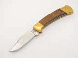 2023 Buck 112 Ranger BCCI 35th Limited 440C Koa Wood Handle Folding Hunter Knife