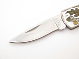 Vtg 1997 Buck 525 Sterling Silver Acorn Oak Leaves Folding Lockback Pocket Knife