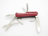 Vtg 1980s Parker Eagle Brand Japan Red Multi Tool Folding Camp Pocket Knife