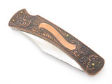 Vintage Parker Renaissance Custom Series Seki Japan Copper Folding Pocket Knife