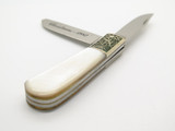 Vtg Christmas 1982 Parker Japan Scrolled Pearl MOP Folding Trapper Pocket Knife