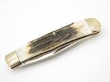 Vintage '80s Parker Cut Co. K-734 Single Trapper Japan Stag Folding Pocket Knife