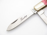 Vintage '80s Parker Imai Seki Japan Red Bone 4.125" Teardrop Folding Jack Knife
