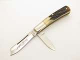 Vtg Parker Cut Co. 978 Imai Seki Japan Stag Handle Folding Pocket Razor Knife