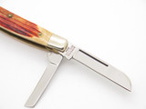 Vtg Parker Imai Seki Japan K298 Congress Bone Stag Handle Folding Pocket Knife