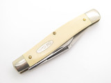 Vintage Old Cutler USA By Colonial 3.875" White Delrin Folding Pocket Jack Knife