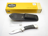 2024 Buck 112 Ranger Drop Point 420HC Ebony Wood Handle Folding Hunter Knife