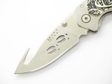 '05 Idaho Buck 278 Deer Horn Scrimshaw Cutout Limited Folding Alpha Hunter Knife