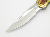 Buck 532 Bucklock Custom WBC Wilde Bill Cody Scrolled Copper Brass Folding Knife