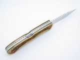 Buck 532 Bucklock Custom WBC Wilde Bill Cody Scrolled Copper Brass Folding Knife