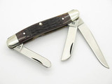 Vtg 1980 Case XX 6318 Stainless Stockman Jigged Bone Folding Pocket Knife
