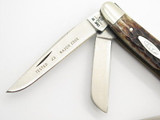 Vtg 1980 Case XX 6318 Stainless Stockman Jigged Bone Folding Pocket Knife