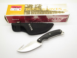 2003 Buck 693 Alpha Hunter Black Handle Fixed Blade Guthook Knife