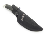 2003 Buck 693 Alpha Hunter Black Handle Fixed Blade Guthook Knife