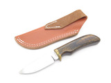 Vintage 1970s Smith & Wesson 01930 Wood Handle Fixed Blade Hunting Knife