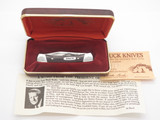 Vintage Buck Script 705 Pony Aurum Etch 2 Blade Folding Pocket Knife Wood Handle