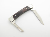 Vintage Buck Script 705 Pony Aurum Etch 2 Blade Folding Pocket Knife Wood Handle