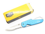 2002 Buck Whittaker 751 Blue Aluminum Folding Linerlock Pocket Knife