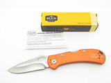 2024 Buck USA 722 Spitfire Orange Handle Folding Lockback Pocket Knife