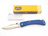 2022 Buck 110 110BO61 Blue Slim Hunter S30V Lockback Folding Hunter Pocket Knife
