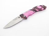 2011 Buck 284 Bantam Pink Camo Folding Lockback Pocket Knife