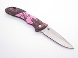 2011 Buck 284 Bantam Pink Camo Folding Lockback Pocket Knife