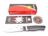 Spyderco C149GP Vallotton Black G10 Handle S30V Steel Blade Folding Pocket Knife