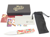 Kizer V3499A1 Feist Merry Christmas China Nitro-V Finger Flipper Folding Knife