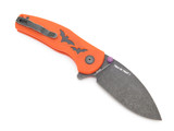 Kizer V3669A4 Mini Grouper Halloween Trick or Treat Pumpkin Folding Pocket Knife