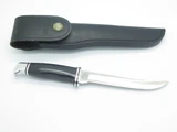 Vintage 1972-86 Buck 121 Fisherman USA 3 Liner Fixed Blade Fillet Hunting Knife
