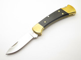 2025 Buck 112 Ranger Drop Point 420HC Ebony Wood Handle Folding Hunter Knife