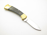 2025 Buck 112 Ranger Drop Point 420HC Ebony Wood Handle Folding Hunter Knife