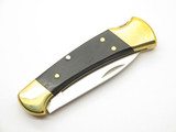 2025 Buck 112 Ranger Drop Point 420HC Ebony Wood Handle Folding Hunter Knife