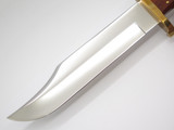 Vintage Custom Shop Buck 903 Bowie Four Generations Aurum Etch Fixed Blade Knife