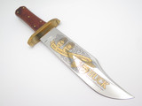 Vintage Custom Shop Buck 903 Bowie Four Generations Aurum Etch Fixed Blade Knife