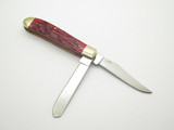 Remington "Born Free" Red Jigged Bone Handle Trapper Folding Pocket Knife