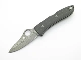Spyderco Lionsteel C255CFPD Damascus Spyopera Carbon Italy Folding Pocket Knife