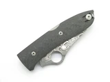 Spyderco Lionsteel C255CFPD Damascus Spyopera Carbon Italy Folding Pocket Knife