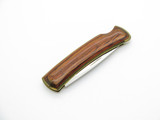 Vintage Buck 527 USA The Treasury 525 Brown Wood Handle Folding Pocket Knife.