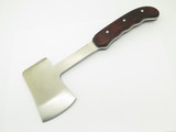 Vintage 1972-86 Buck Knives 106 USA Wood Handle Hatchet Hunting Camp Axe