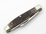 Vtg 1980 Case XX 63032 Medium Stockman Jigged Bone Folding Pocket Knife