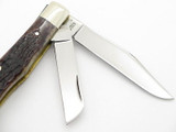 Vtg 1980 Case XX 63032 Medium Stockman Jigged Bone Folding Pocket Knife