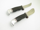 Vtg 2 Liner 1967-72 Buck 115 Twin Set 103 118 Fixed Blade Hunting Knife (#6052)