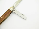 Vintage 2006 Case XX 7318 USA Stockman Oak Wood Handle Folding Pocket Knife