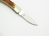 Buck 505 Knight USA Custom Shop Jigged Bone Small Folding Lockback Pocket Knife