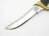 Vintage Buck Akonua USA Black Micarta Handle Fixed Blade Hunting Knife