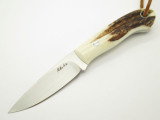 Custom Mike Irie Sambar Stag CPM-154 Drop Point Fixed Blade Hunting Knife