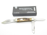 Vintage 1991 Winchester USA W 15 3904 Stag Whittler Folding Pocket Knife